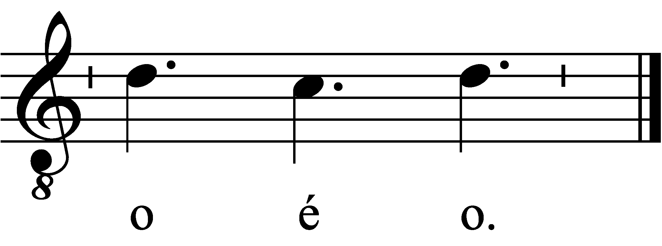 Refrain musical notation